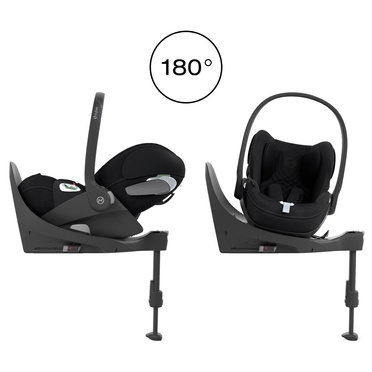 Cybex® Cloud T i-Size convertible car seat 0-13 kg with rotating base | Sepia Black Plus