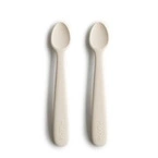 Mushie silicone spoons 2pack Ivory