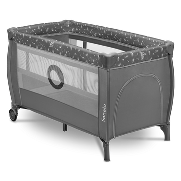 Lionelo Travel cot Stefi plus grey white