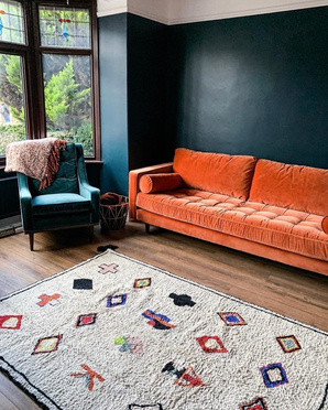 Lorena Canals® handwoven 100% cotton rug 140 x 200 cm | Naador