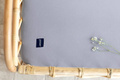Poofi® sheet 100% organic cotton, 120 x 60 cm | Ash