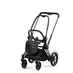 Cybex® e-Priam 4 Chassis stroller frame with electric power steering | Full Black