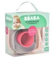 Beab | Set of Silicone Dishes with Suction Cup | Pink