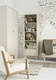 Pinio Miloo chest of drawers 3 drawers + 1 door champagne