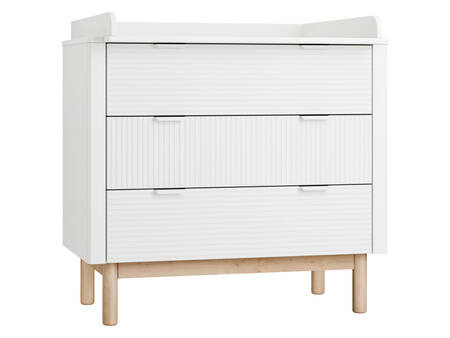 Pinio Miloo 3-drawer chest of drawers white