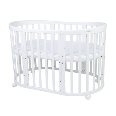 Waldin® 7in1 Oval crib