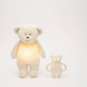 Moonie fleece bear teether made of natural rubber