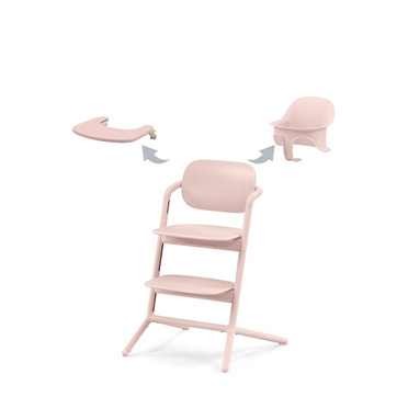Cybex® Lemo 2™ 3-in-1 set, ergonomic chair + baby set + tray | Pearl Pink