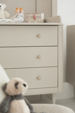 Pinio Miloo chest of drawers 3 drawers + 1 door champagne