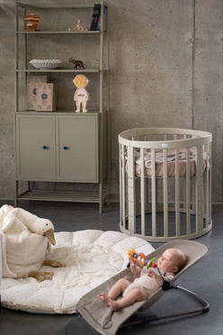 Waldin® 7in1 Oval crib