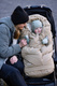Lodger® waterproof double layer winter stroller sleeping bag light gray Taslon Drizzle