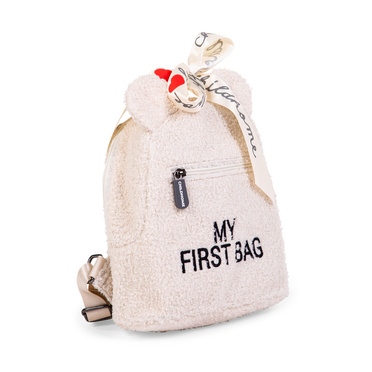 Childhome Plecak My First Bag teddy Bear White