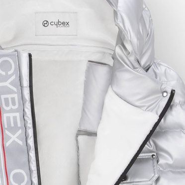 Cybex® Platinum Luxury Winter Footmuff down winter sleeping bag | Arctic Silver