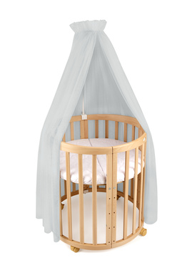 Waldin® tulle canopy with bracket Gray