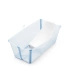 Stokke® Flexi Bath® + Newborn Support folding tub with infant insert | Ocean Blue banner