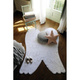 Lorena Canals® handwoven 100% cotton rug 120 x 160 cm | Wings Silhouette