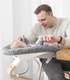 Stokke® Nomi® Neborn Set Base leżaczek niemowlęcy | White + grey blue 