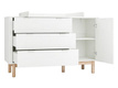 Pinio Miloo chest of drawers 3 drawers + 1 door white