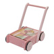 Little Dutch pram with blocks | Pink