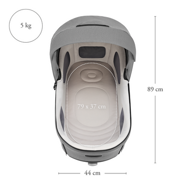 Inglesina® Aptica Duo XT 2-in-1 deep-sleeping stroller Canyon Gray