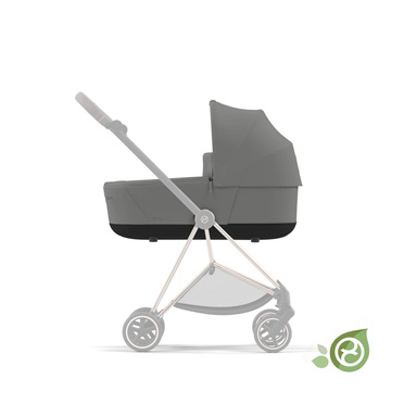 Cybex® Platinum Mios 3.0 Lux Carry Cot Carrycot | Pearl Gray Conscious Collection