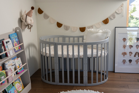 Waldin® 7in1 Oval crib