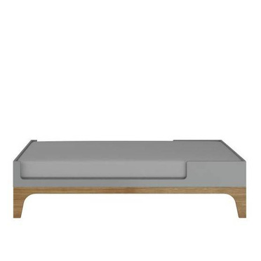 Bellamy | Up ! grey łóżeczko 70x120 rozsuwane do 70 x160 + biurko 