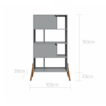 Bellamy Lotta grey bookcase