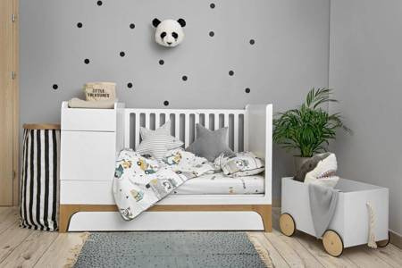 Bellamy | Up! snow crib 70x120 extendable to 70 x160 + desk