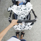 La Millou® | Stroller attachment clips | Gray &amp; gold