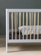 Troll Nursery | Lukas Duo Color | Crib - 120 x 60 cm | Soft Gray + Natural Wax