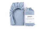 Poofi® prześcieradło 100% bawełna organiczna, 140 x 70 cm | Dusty Blue
