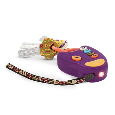 B.Toys™ FunKeys zestaw kluczy samochodowych z pilotem Fioletowy