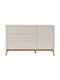 Pinio Miloo chest of drawers 3 drawers + 1 door champagne