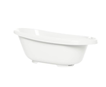 Bebe Jou | Sense Edition tub set with electronic temperature measurement + wooden stand | White