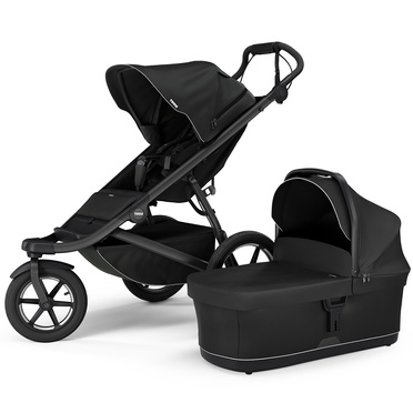 Thule® Urban Glide 3 | 2in1 set | multifunctional 3-wheel jogging stroller | Black