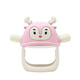 Smily Mia reindeer teether light pink