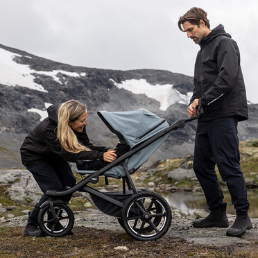 Thule® Urban Glide 3 | 2in1 set | multifunctional 3-wheel jogging stroller | Blue Mid