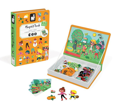 Janod | Magnetibook | Magnetic Puzzle | 4 Seasons