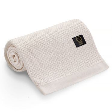 Yosoy | Clover Bamboo Blanket | White Pearl