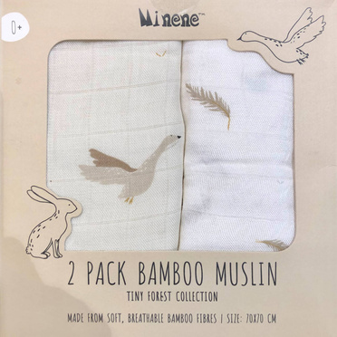 Minene® bamboo diaper hug me 2pcs 70x70