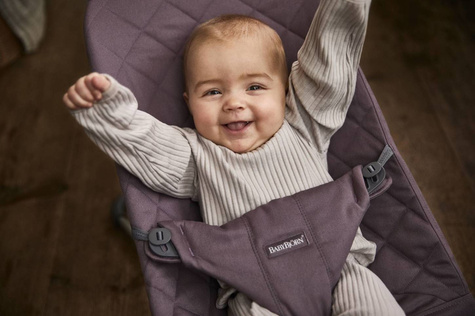 BabyBjorn | BLISS Baby Bouncer | Leżaczek-Bujaczek | 100% Bawełna | Ciemnozielony
