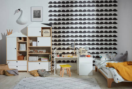 Bellamy | Up! snow crib 70x120 extendable to 70 x160 + desk