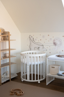 Waldin® 7in1 Oval crib