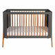 Troll Nursery | Torsten | Crib - 120 x 60 cm | Seal Gray + Teak