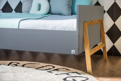 Bellamy Lotta gray bed 90x200