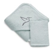 Yosoy  Ręcznik Bambusowy 100x100 ultra soft szałwiowy + myjka 
