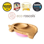 Eco rascals | Miseczka Bambusowa Z Przyssawką | Słonik | Różowy
