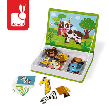 Janod | Magnetic Puzzle | Magnetibook | Animals
