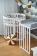 Waldin® 7in1 Oval crib